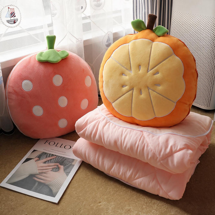 Plush pillow in fruity design Stornfield