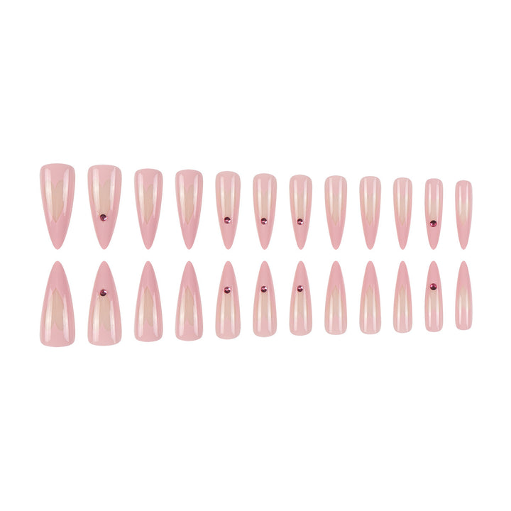 Heart-Designed Stiletto Press-On Nails Stornfield