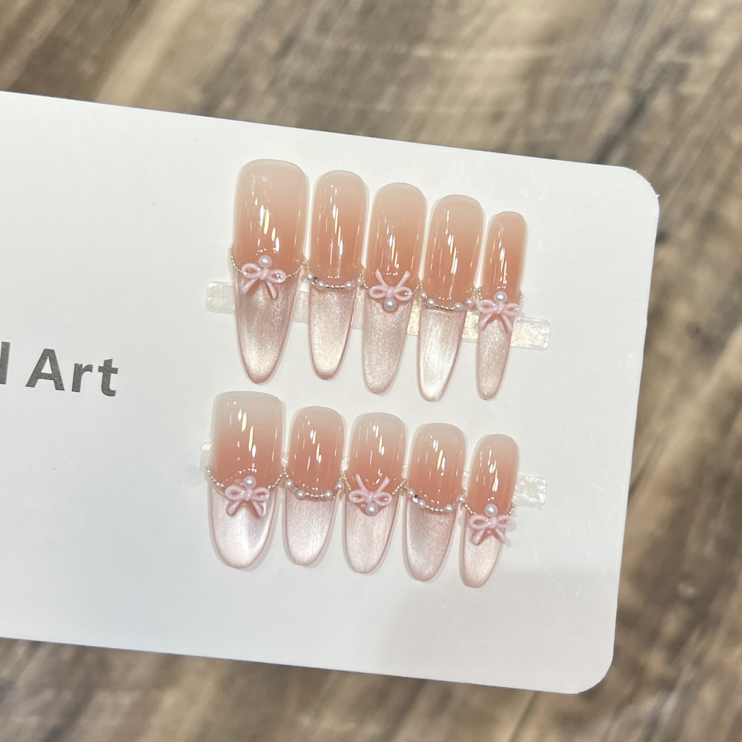 Elegant Decorative Stiletto Press-On Nails Stornfield