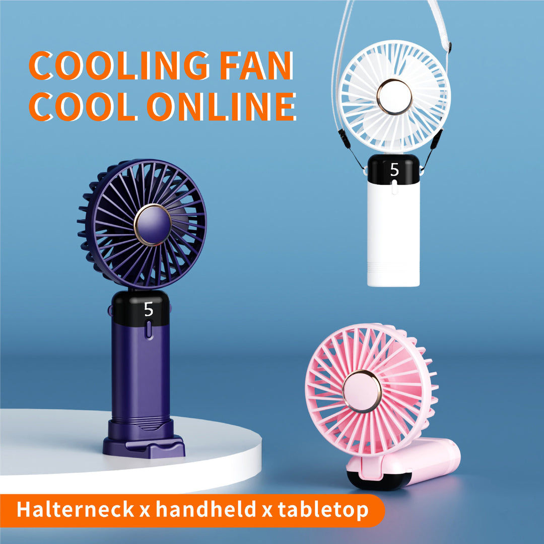 Unisex nan rechargeable portable handheld and desk fan with LED battery indicator Stornfield