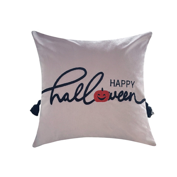Decorative Halloween pillow with inscription