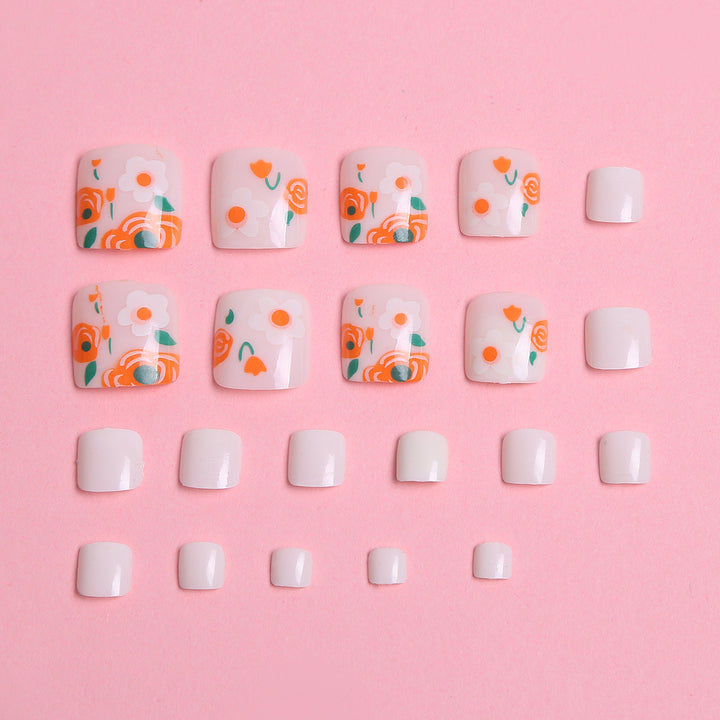 Floral Design Press-On Nail Set Stornfield
