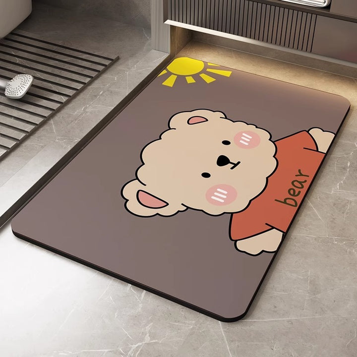 Fun Bear-Themed Bath Mat Stornfield