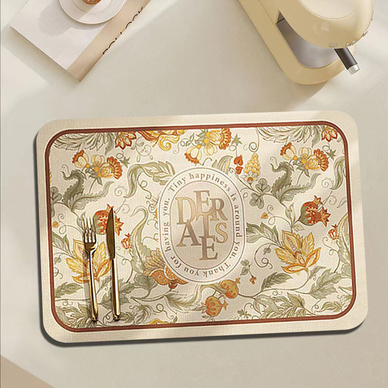 Floral Decorative Kitchen Mat Stornfield
