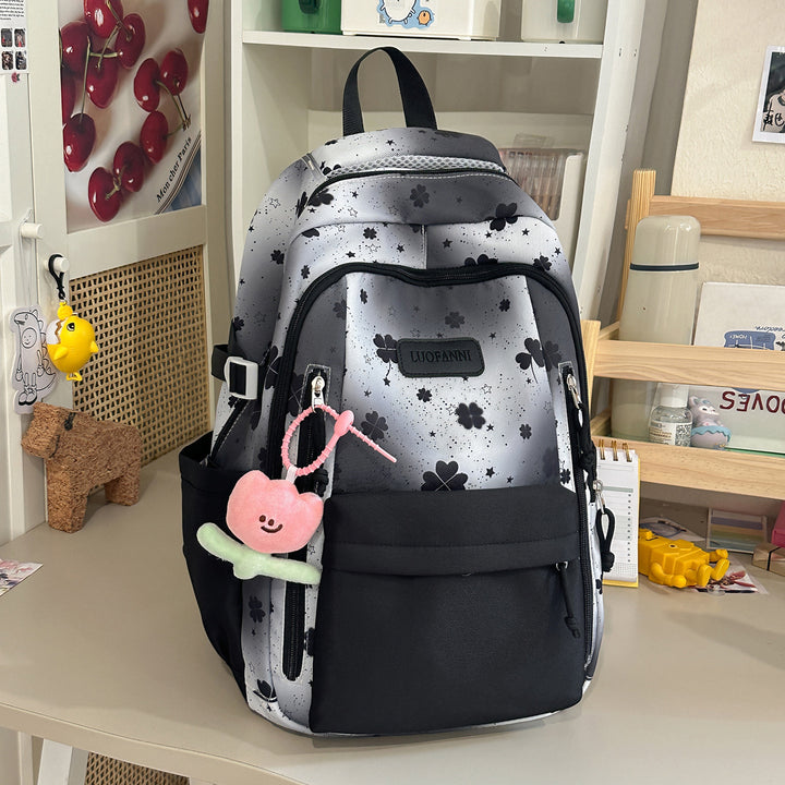 Stylish Floral Print Student Backpack Stornfield