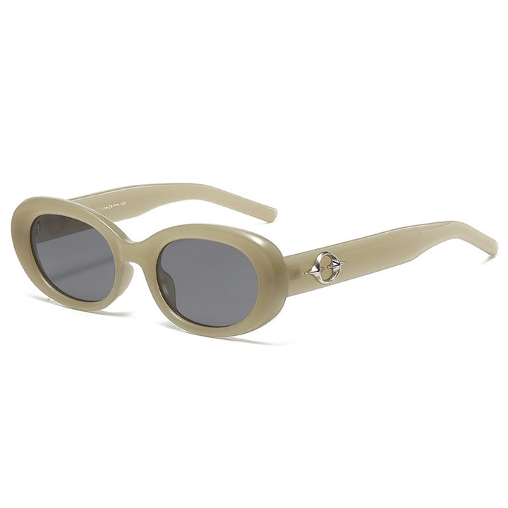 Retro-Inspired Oval Frame Sunglasses Stornfield