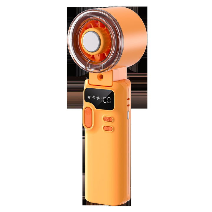 Cooling handheld digital display misting mini fan with adjustable tilt Stornfield