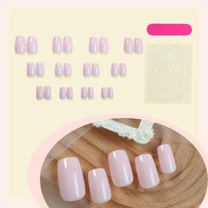 Glossy Square-Cut Press-On Nail Set Stornfield