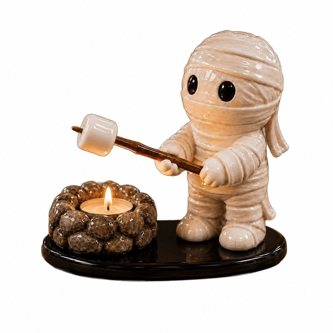 Decorative mummy figure with candle holder Stornfield