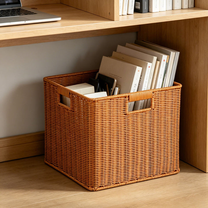 Rectangular Woven Storage Bin Stornfield