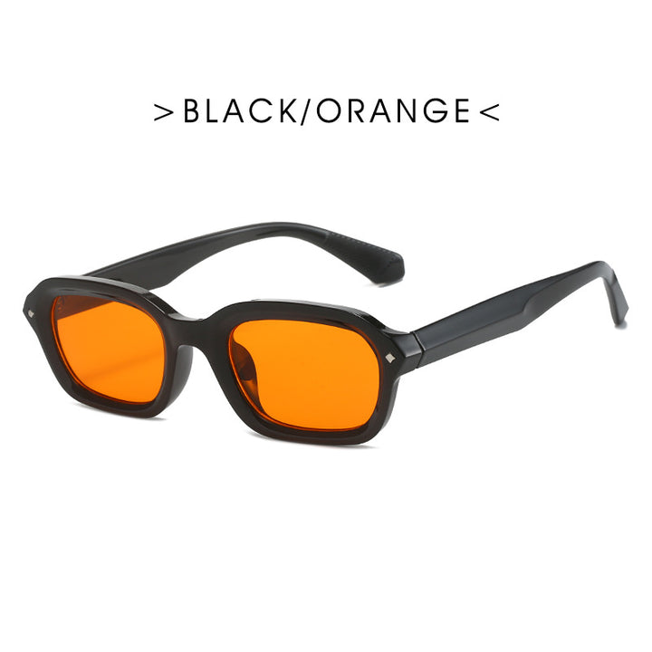 Ladies trendy rectangular sunglasses with completely transparent frame and UV protection Stornfield
