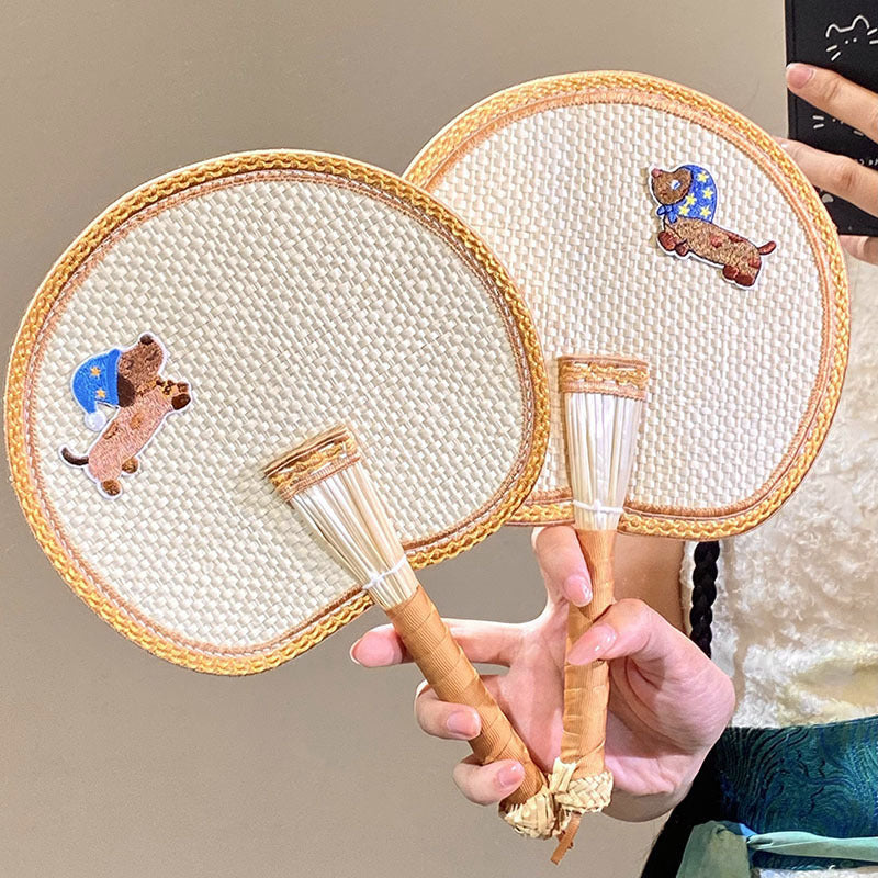 Handcrafted fan with cute animal design Stornfield