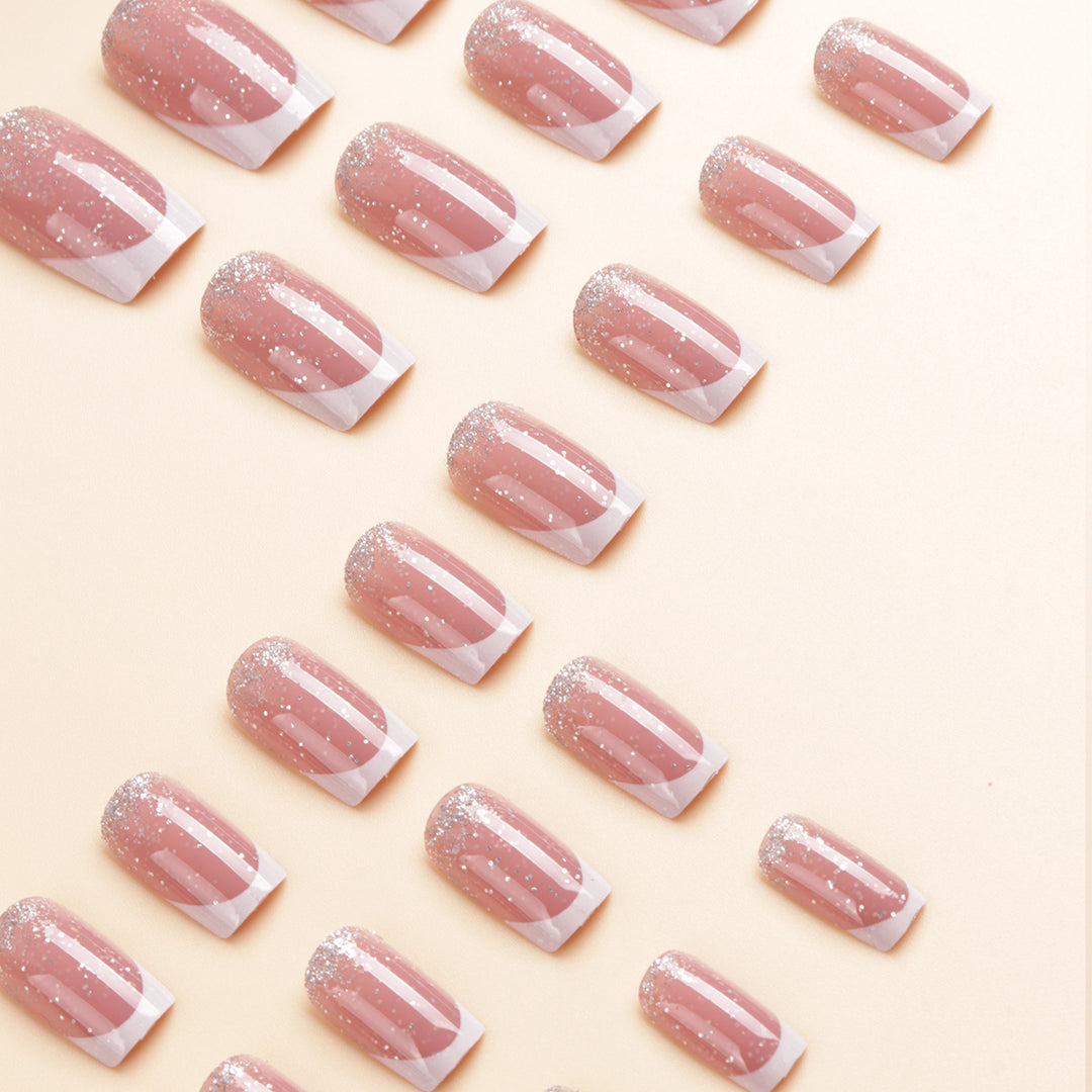 Elegant Glitter Ombre Press-On Nail Tips Stornfield
