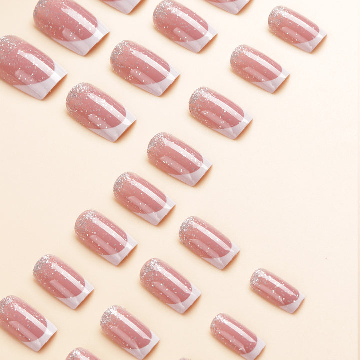 Elegant Glitter Ombre Press-On Nail Tips Stornfield