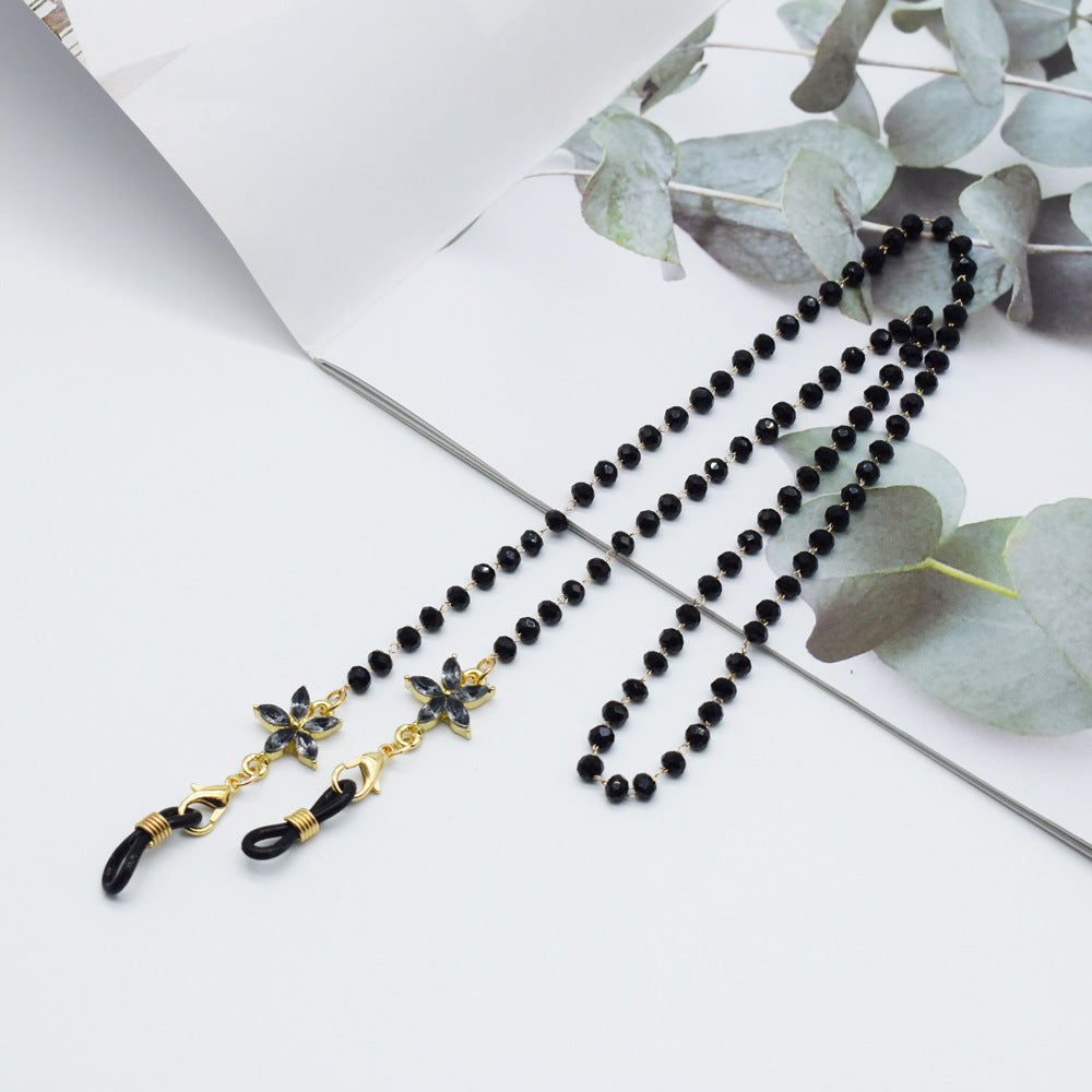 Elegant Floral-Accented Eyewear Chain Stornfield