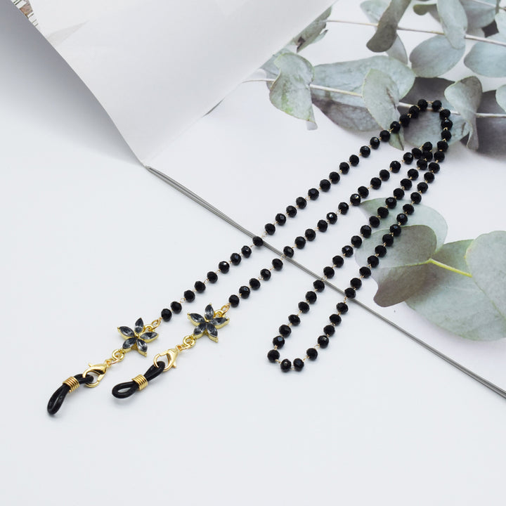 Elegant Floral-Accented Eyewear Chain Stornfield