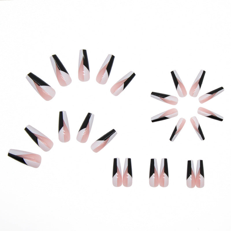 Fake nail set with modern geometric designs Stornfield