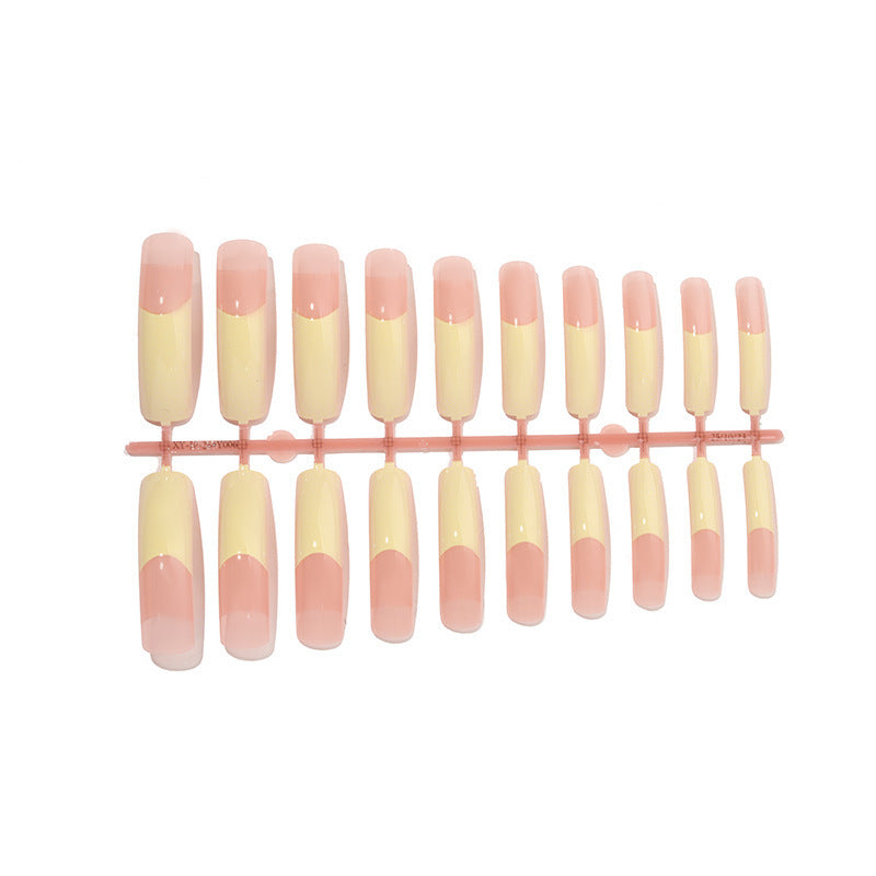 Artificial nail set with elegant French tips and high-quality materials Stornfield