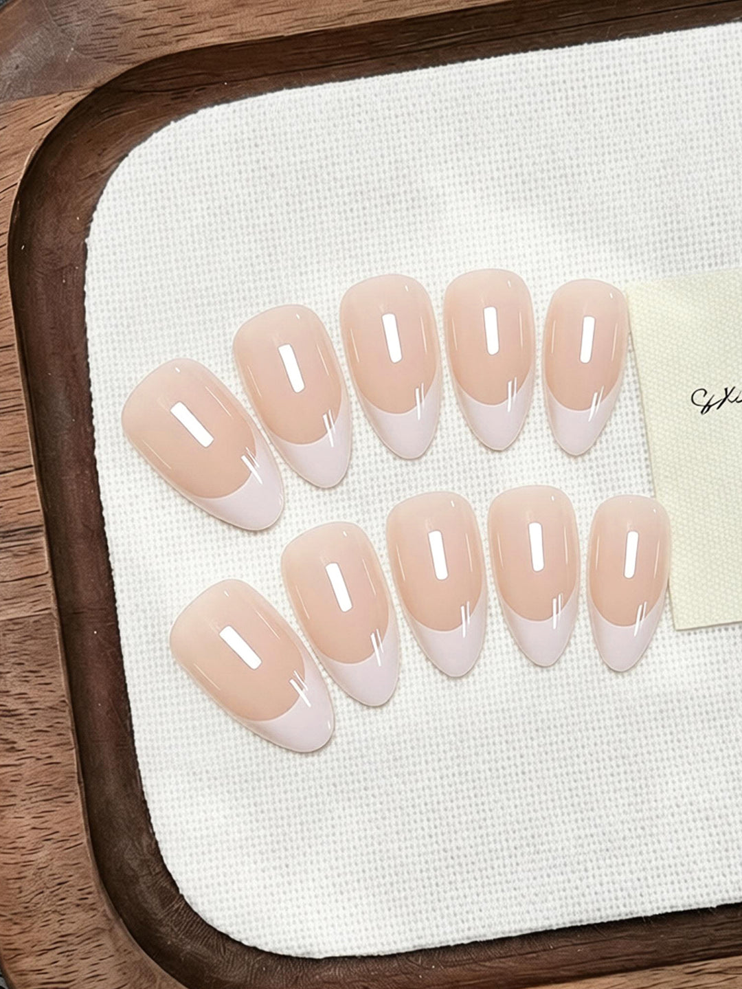 Acrylic Nail Set with Elegant French Tip Stornfield