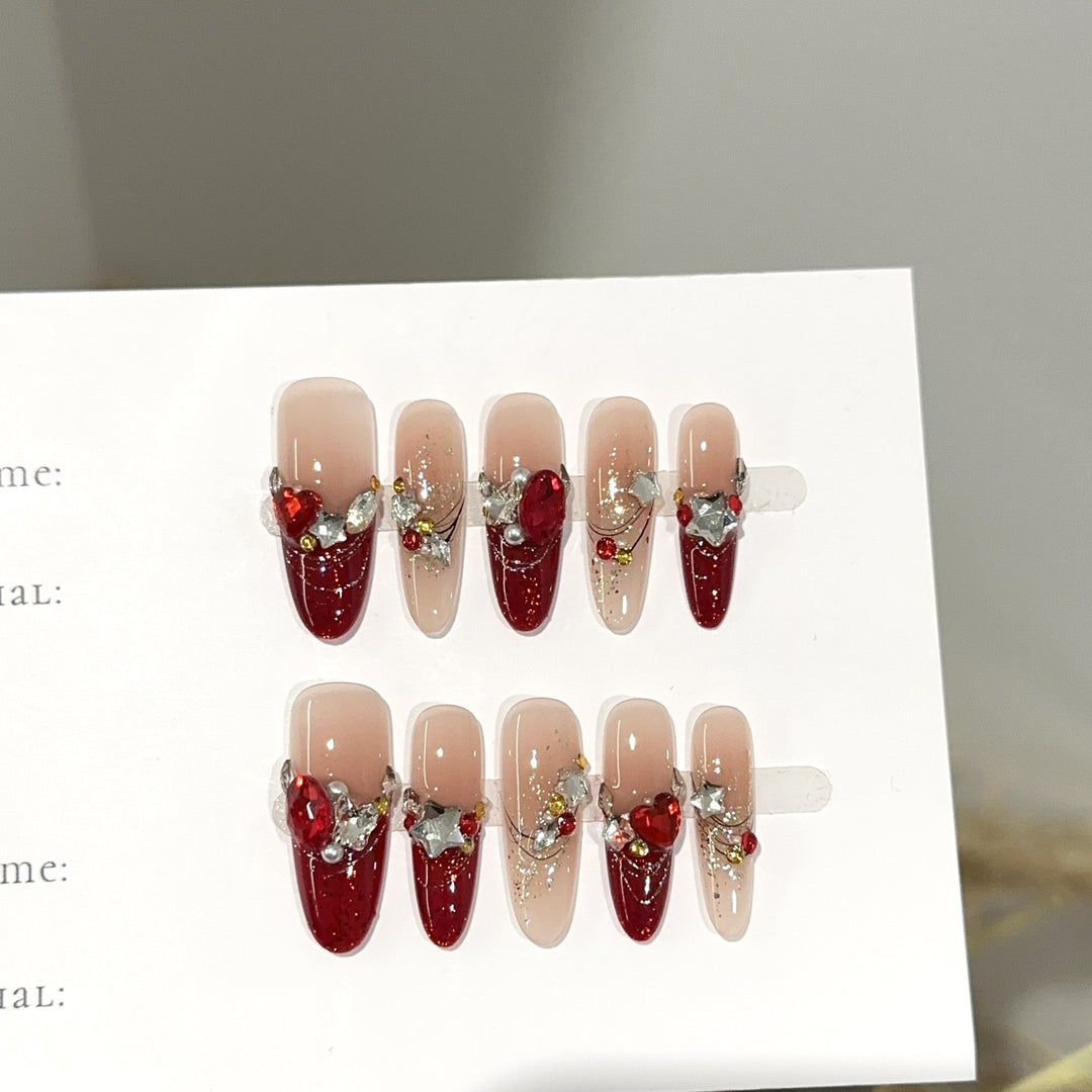 Elegant Press-On Nail Design