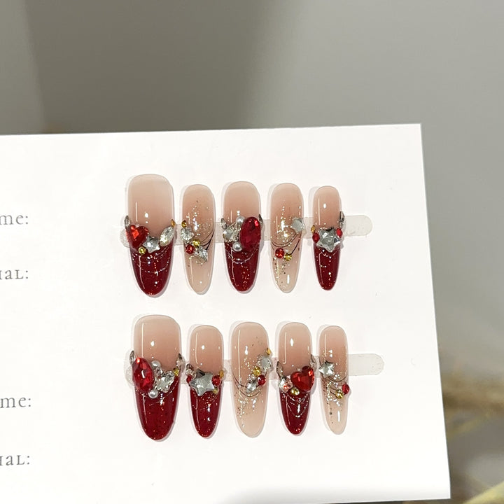 Elegant Press-On Nail Design