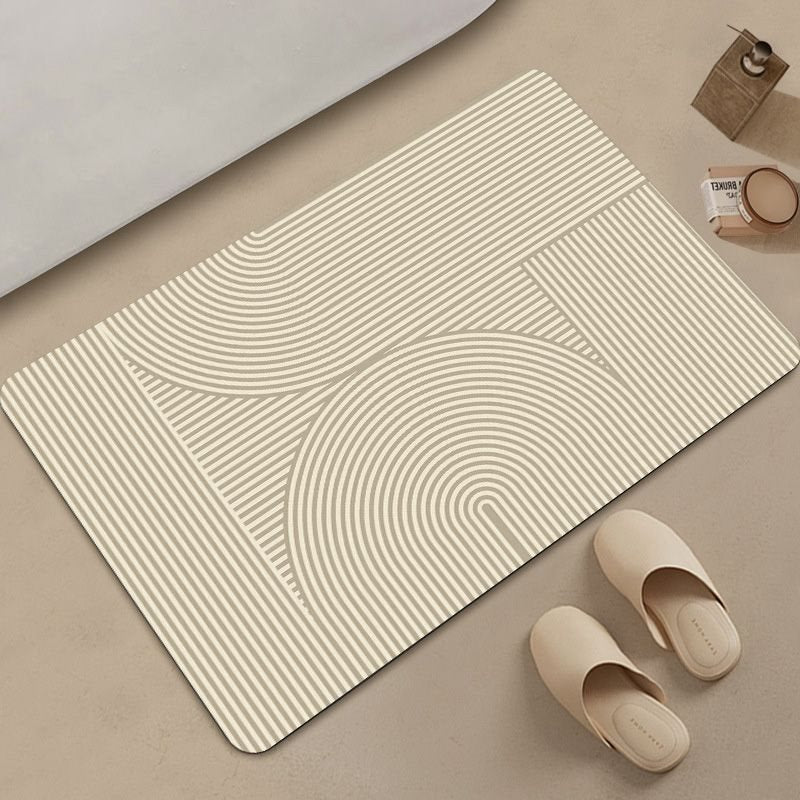 Abstract Geometric Pattern Bath Mat