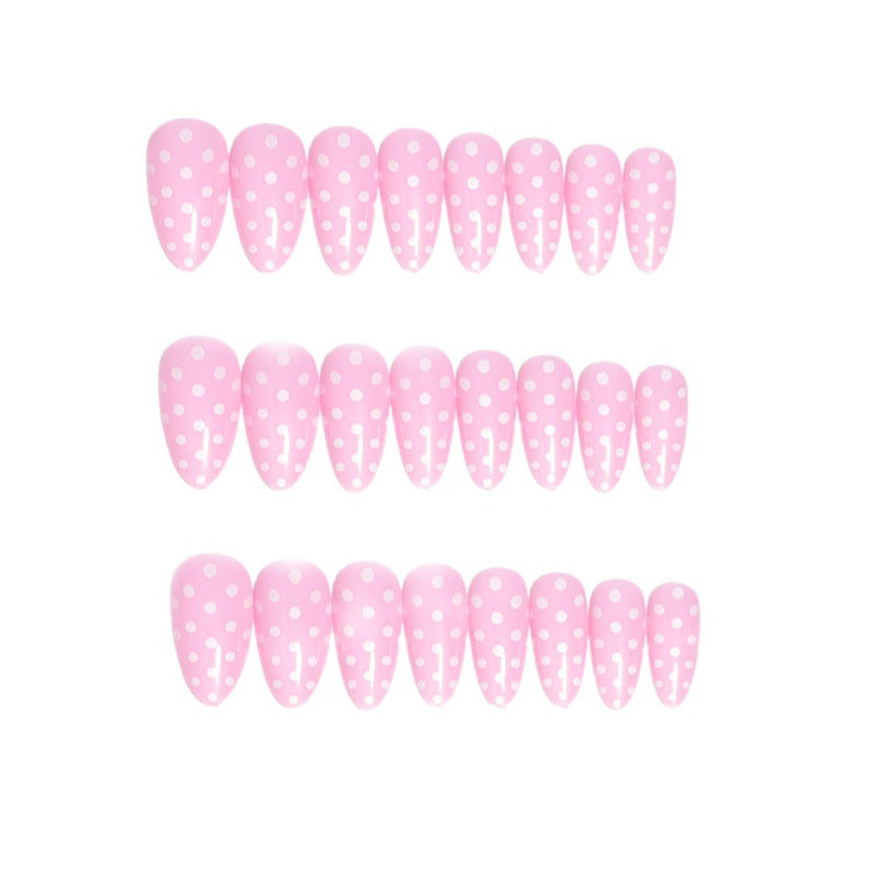 Custom Polka Dot Press-On Nail Tips Stornfield