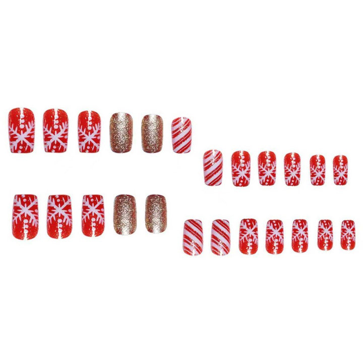 Festive Themed Press-On Nail Art Set Stornfield