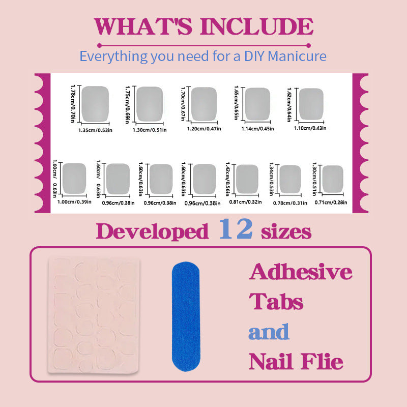 Artificial nails with elegant ombre effect Stornfield