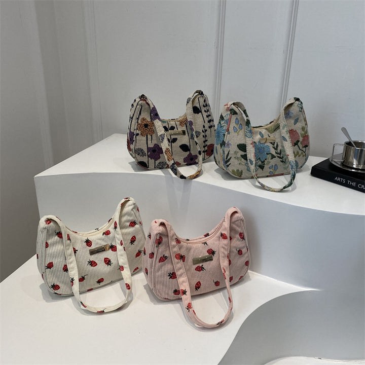 Floral Embroidered Shoulder Bag
