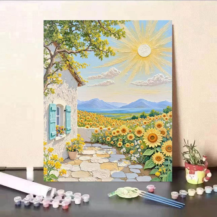 Landscape Themed Paint by Numbers Canvas Art Kit Stornfield