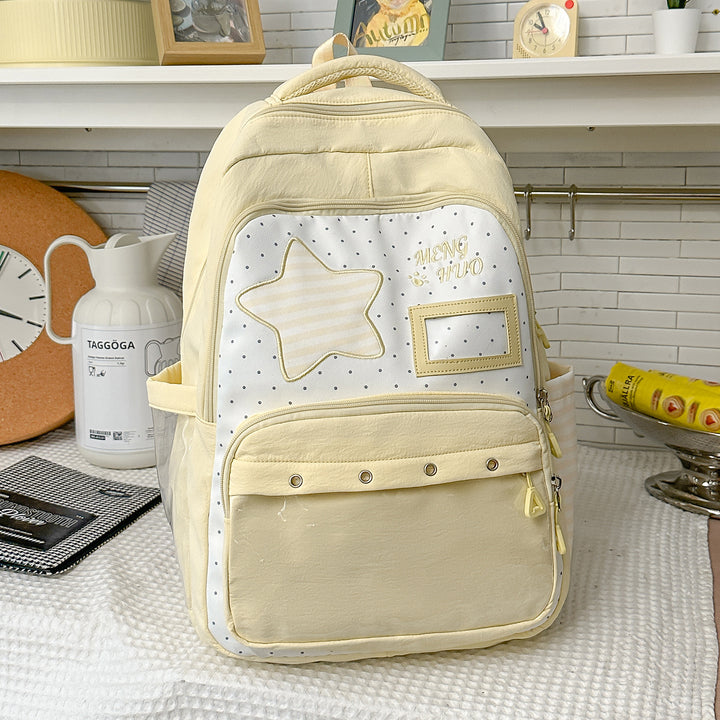 Fun-Themed Star Print Backpack Stornfield