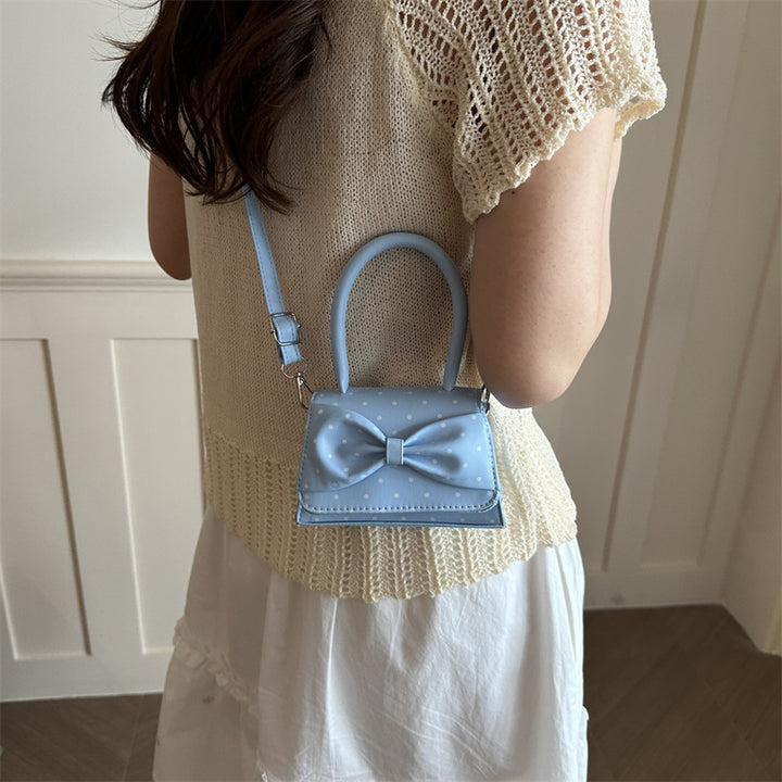 Polka Dot Structured Handbag