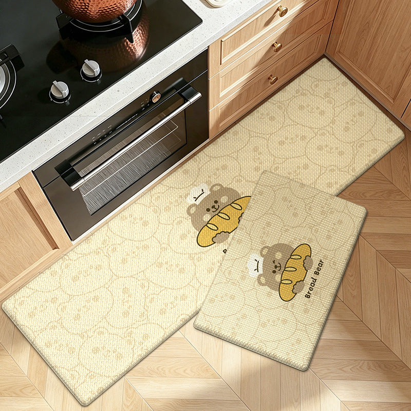 Playful Animal Themed Kitchen Comfort Mat