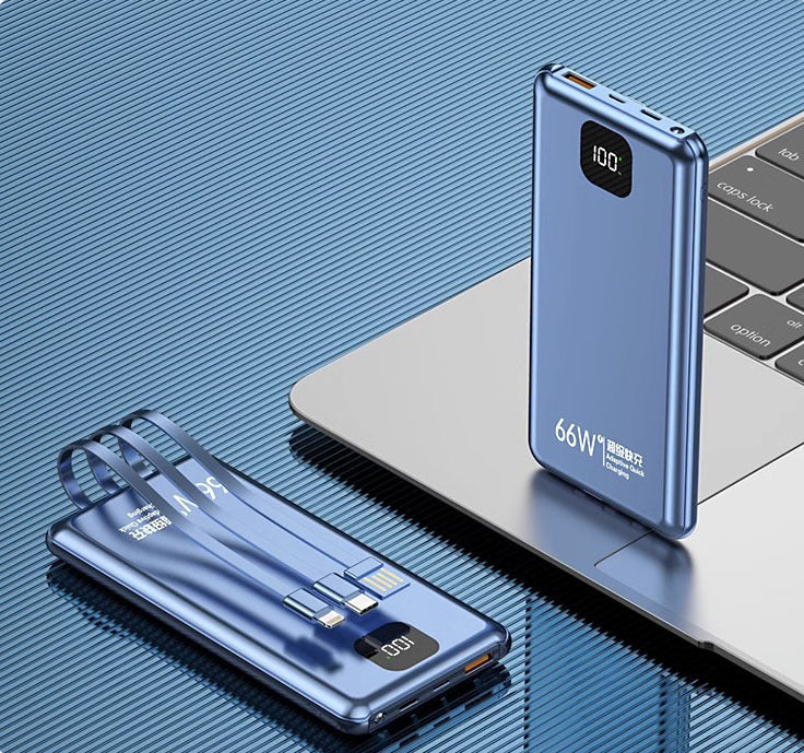 High-speed power bank with multifunctional cable and digital display Stornfield
