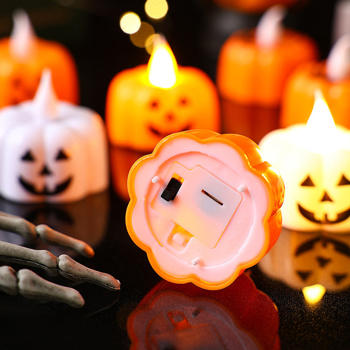 Creative tealight decoration in pumpkin design Stornfield
