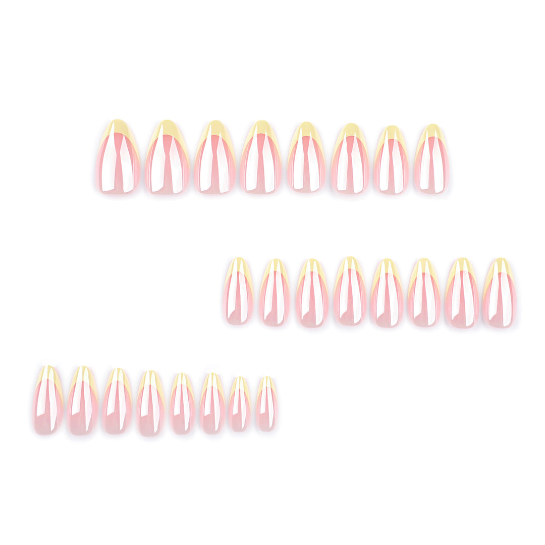 Artful Nail Extensions with Shimmering Ombre Effect Stornfield
