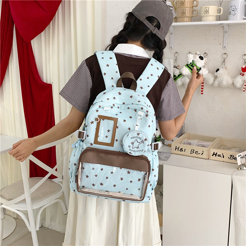 Star-Printed Casual Backpack Stornfield 1791205471