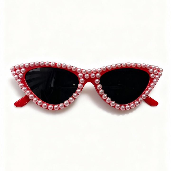 Pearl-Embellished Cat Eye Sunglasses Stornfield