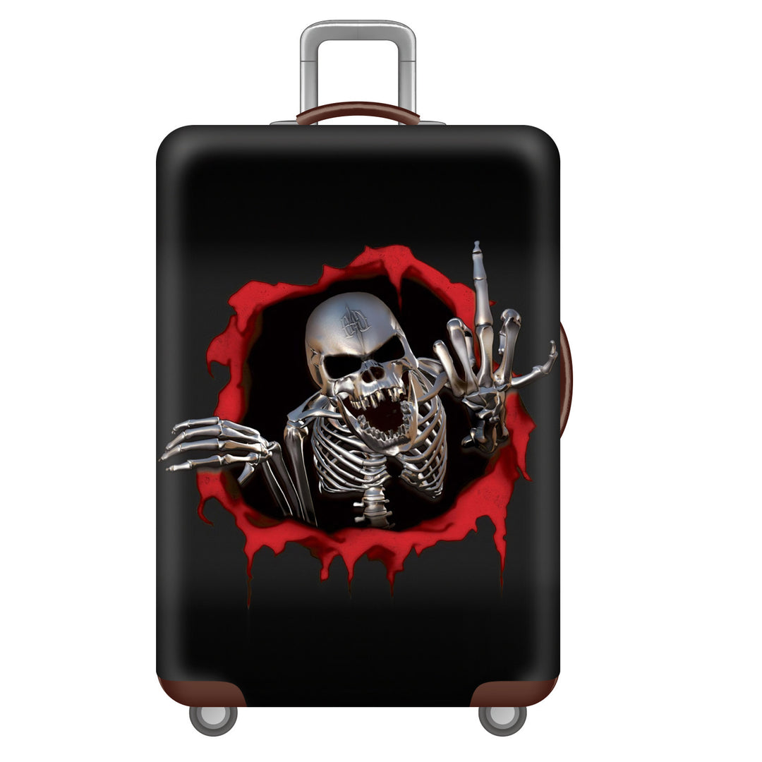 Men's hard-shell suitcase with unique skull design Stornfield
