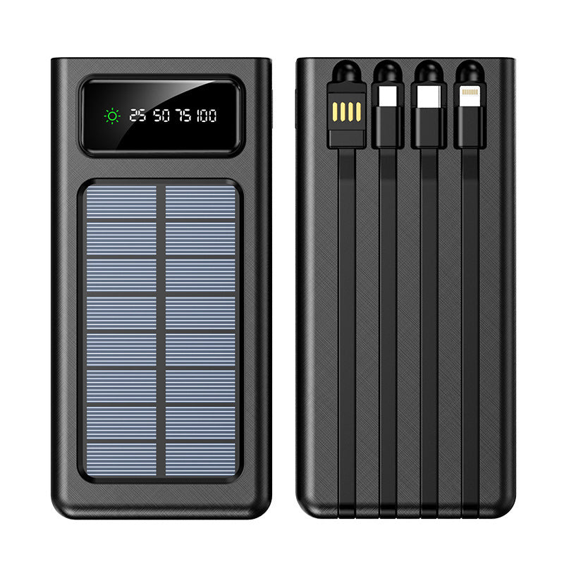 Solar-powered power bank with multifunctional connection and digital display Stornfield