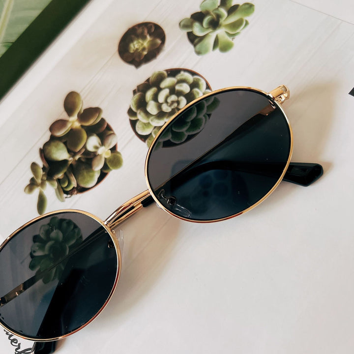 Retro Oval Frame Sunglasses Stornfield