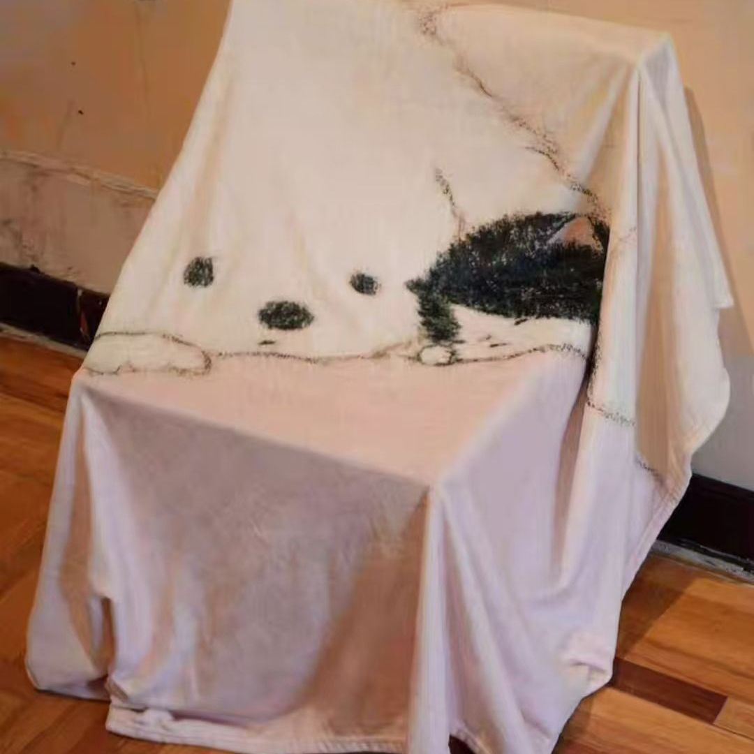 Cozy Cartoon Character Blanket
