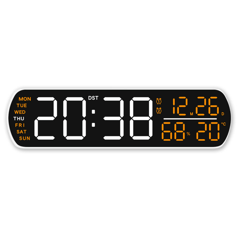 Digital wall clock with temperature and hygrometer display Stornfield