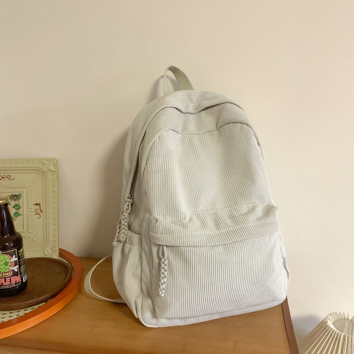 Cord Backpack with Versatile Compartments and Ergonomic Design Stornfield