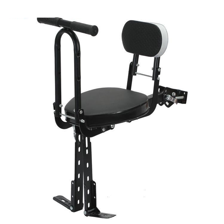 detachable padded bicycle passenger seat with adjustable backrest and reinforced mounting bracket Stornfield