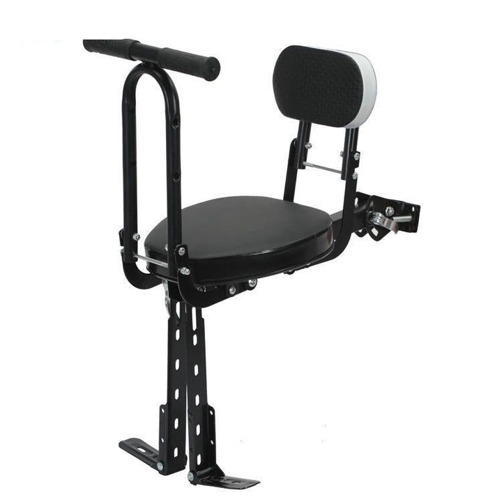 detachable padded bicycle passenger seat with adjustable backrest and reinforced mounting bracket Stornfield