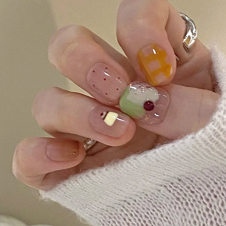 Artistic Press-On Nail Art Set Stornfield
