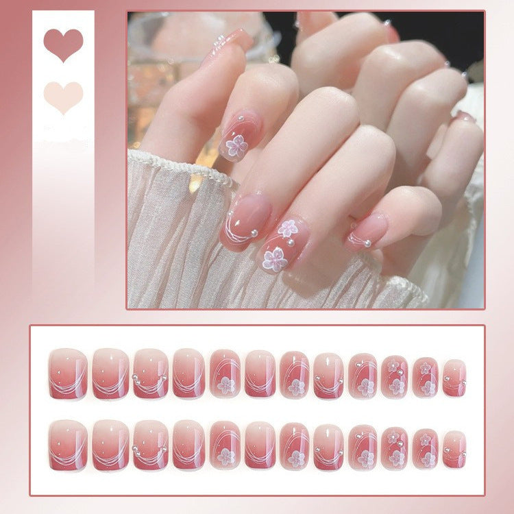 Floral Design Press-On Nails Stornfield