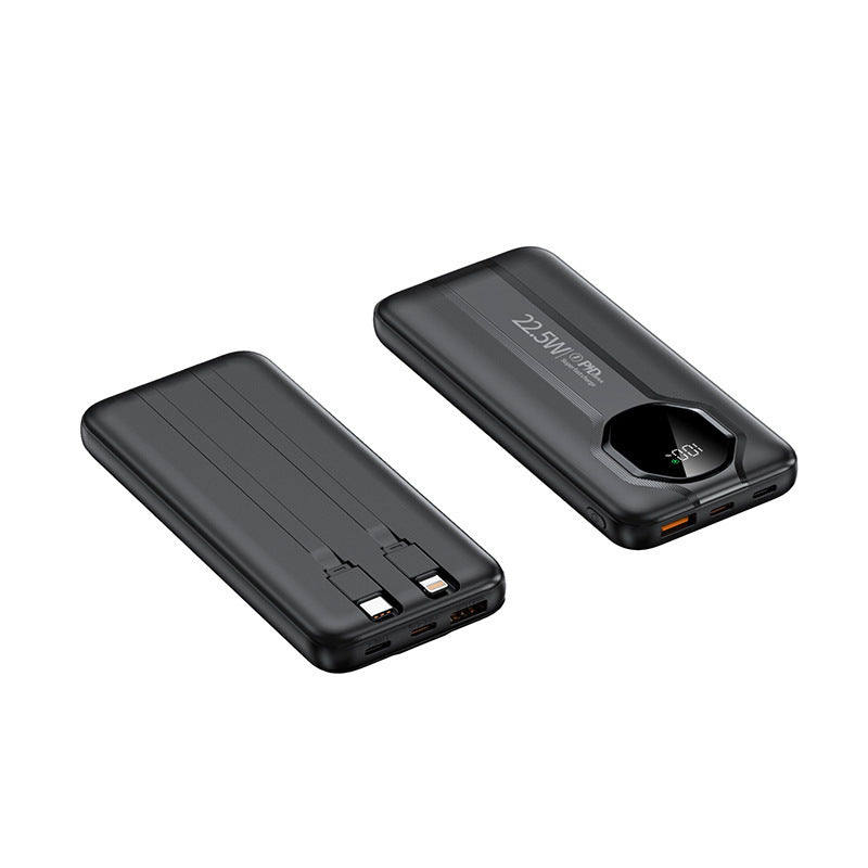 High-performance power bank with integrated charging cables Stornfield